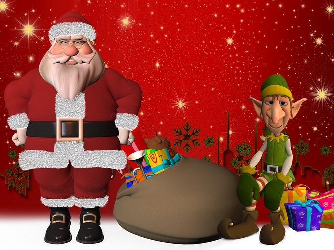 Elfo e Babbo Natale
