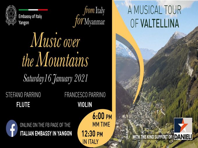 Concerto Music over the mountains