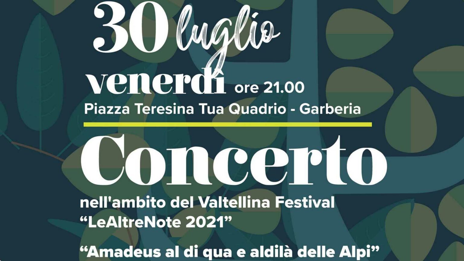Concerto 30 luglio 2021